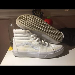 White Hight Top Vans